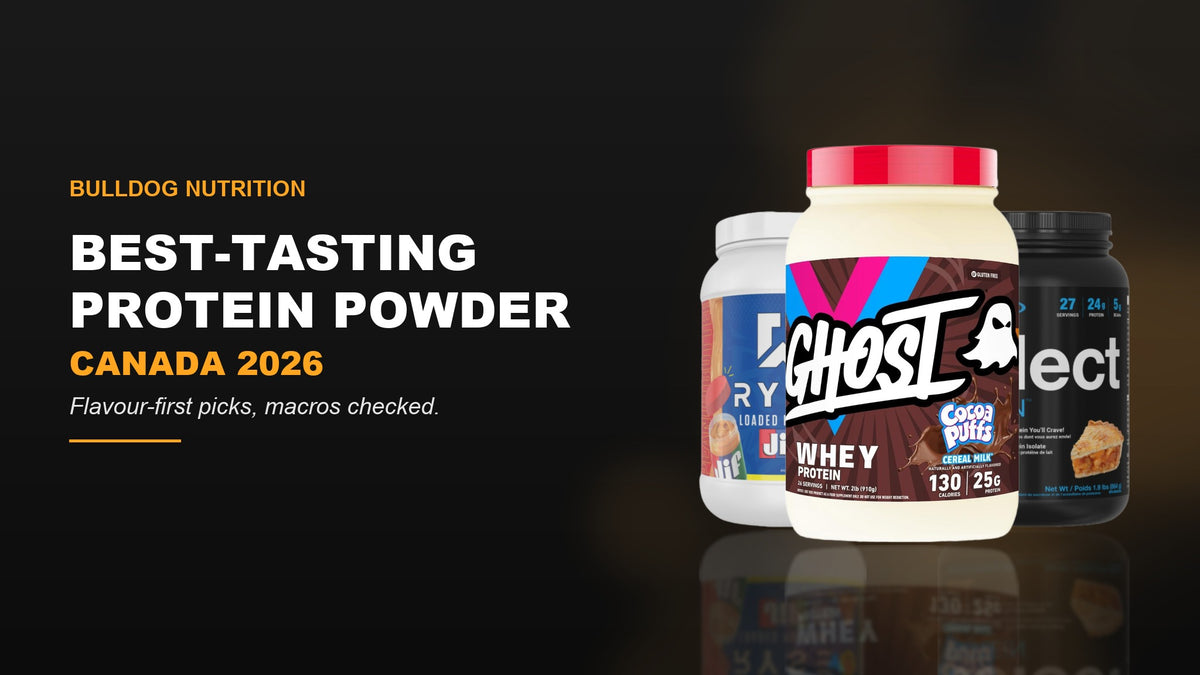 Best-tasting protein powder Canada 2026 — GHOST Whey, RYSE Loaded Protein and PEScience Select