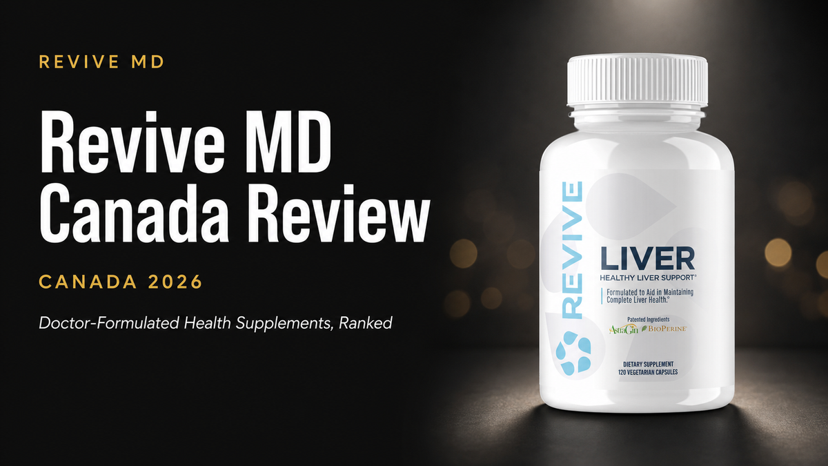 Revive MD Canada review 2026 - doctor-formulated health supplements ranked, Revive MD Liver bottle
