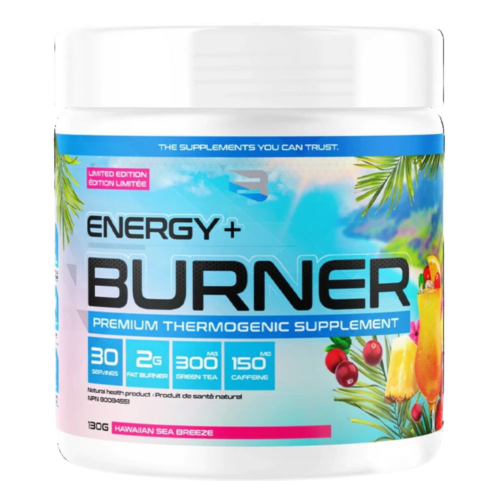 Believe Supplements Energy Burner Hawaiian Sea Breeze New Limited Edition Flavor