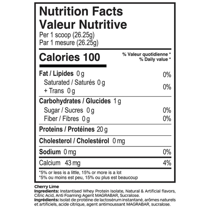 Believe Supplements Protein Refresher Nutrition Facts