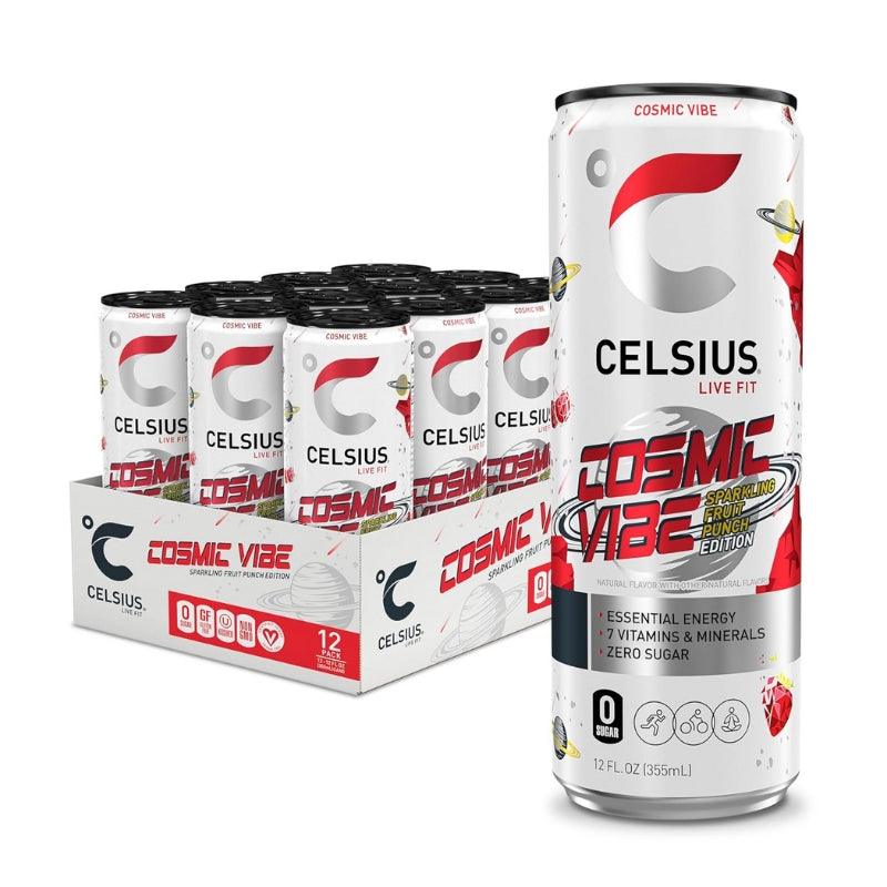 Celsius Energy Drink Case Sparkling Cosmic Vibe Fruit Punch