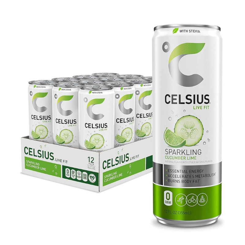 Celsius Energy Drink Case Sparkling Cucumber Lime