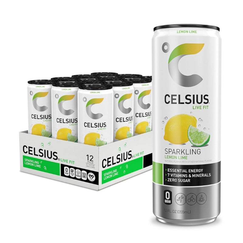 Celsius Energy Drink Case Sparkling Lemon Lime