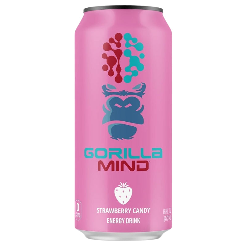 Gorilla Mind Energy Drink single can Strawberry Candy