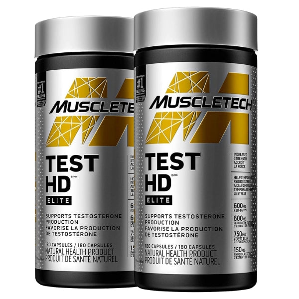 Muscletech Test HD Elite 180caps 2-pack bundle