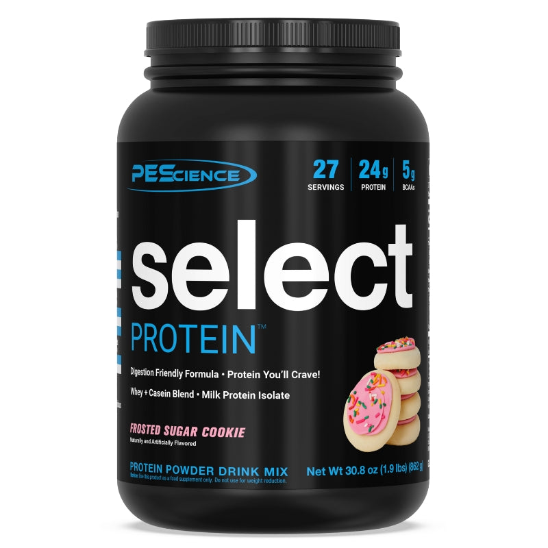 PEScience-Select-Protein-27-Frosted-Suger-Cookie-Front-Label