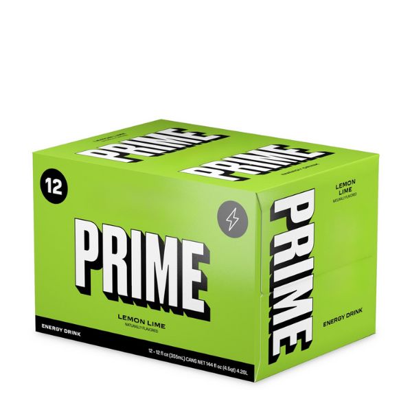 Prime Energy Drink Case Canada and USA Lemon Lime
