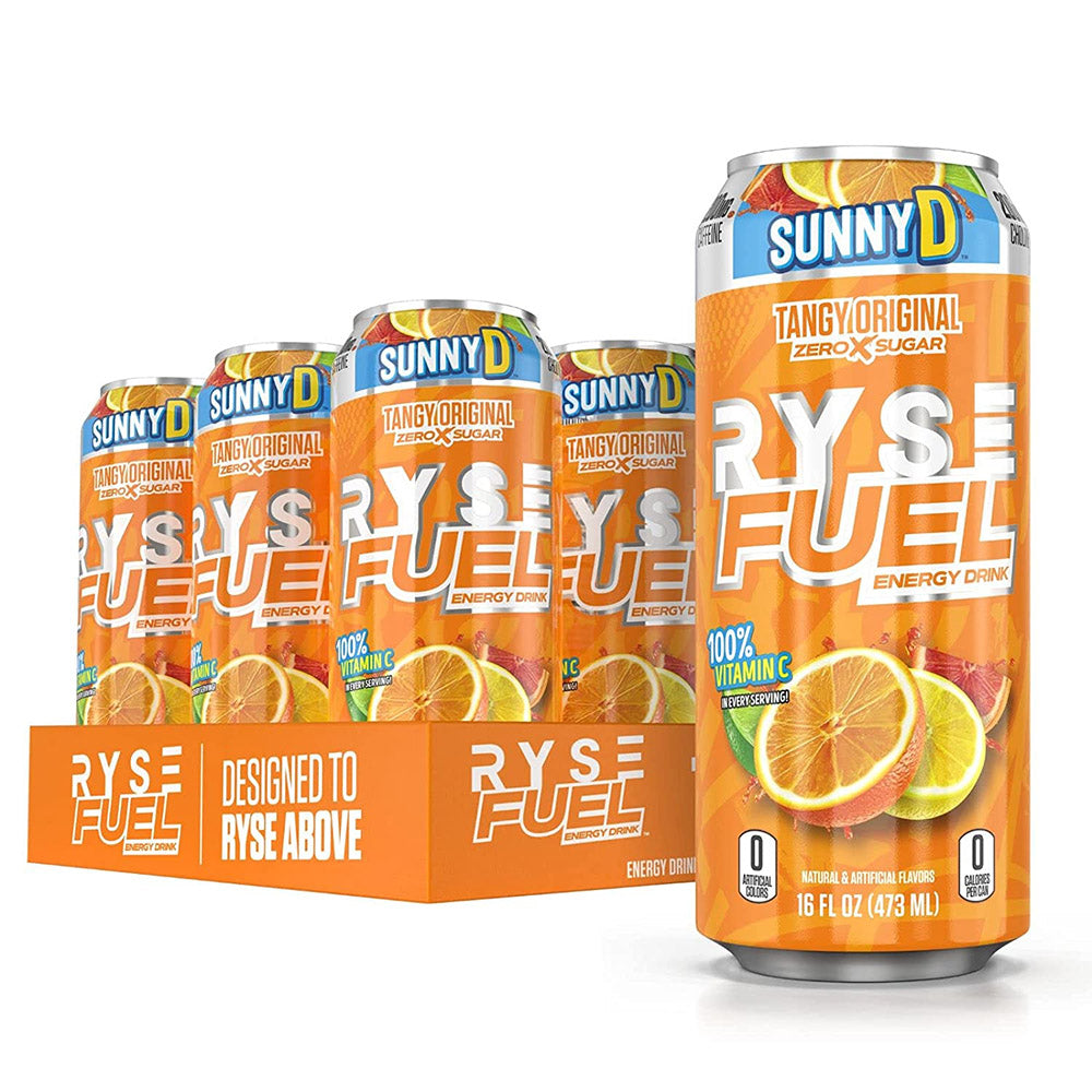 Ryse Energy Drink Case Sunny D Tangy Original