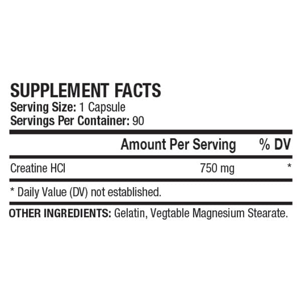 ANS Performance Creatine HCL, 90 caps | ANS Supplements