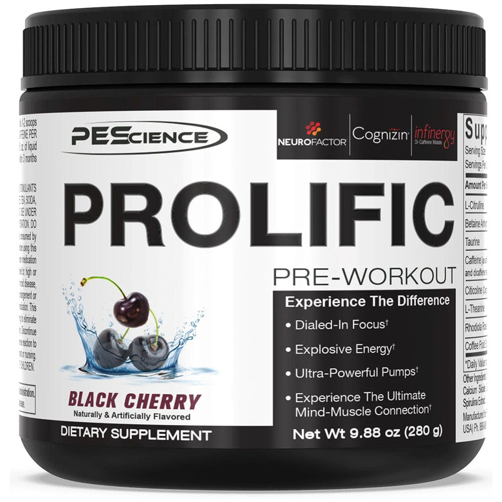 PEScience Prolific PRE, 40 serve | Energy and Power Supplement