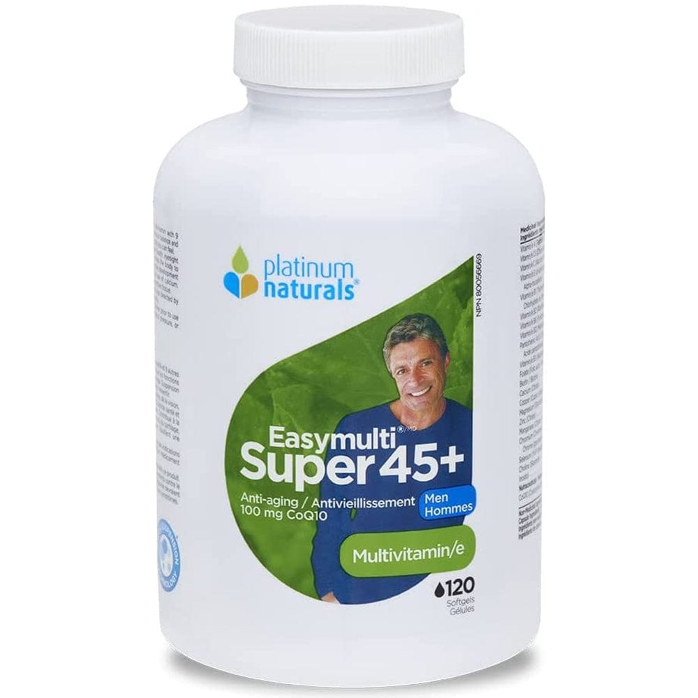 Platinum Naturals EasyMulti Super 45+ for Men, 120 softgels