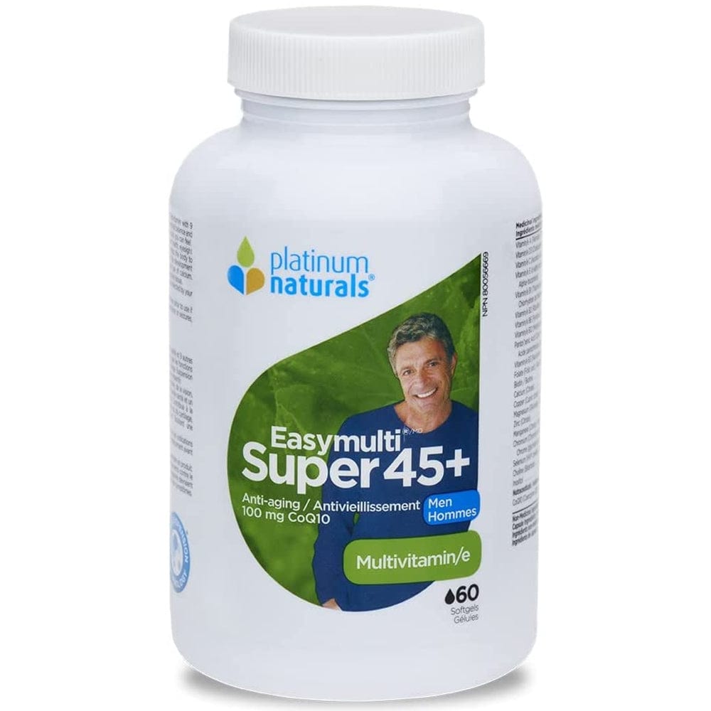 Platinum Naturals EasyMulti Super 45+ for Men, 60 softgels