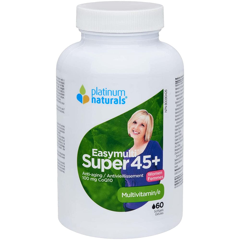 Platinum Naturals EasyMulti Super 45+ for Women, 60 softgels