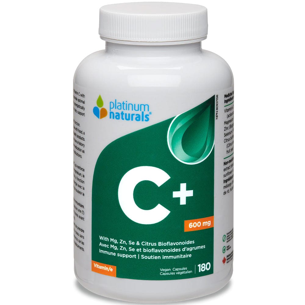 Platinum Naturals Vitamin C 600mg, 180vcaps