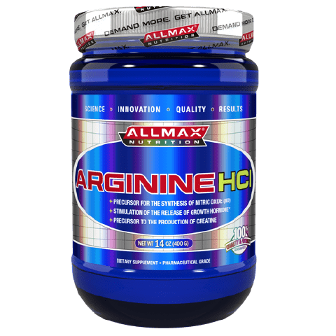 Allmax Nutrition Arginine 400g | Pre Workout Supplements Canada