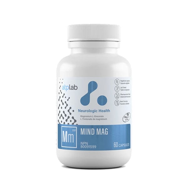 ATP Lab Mind Mag, 60 vcaps | Highest Quality Magnesium to Optimize Health