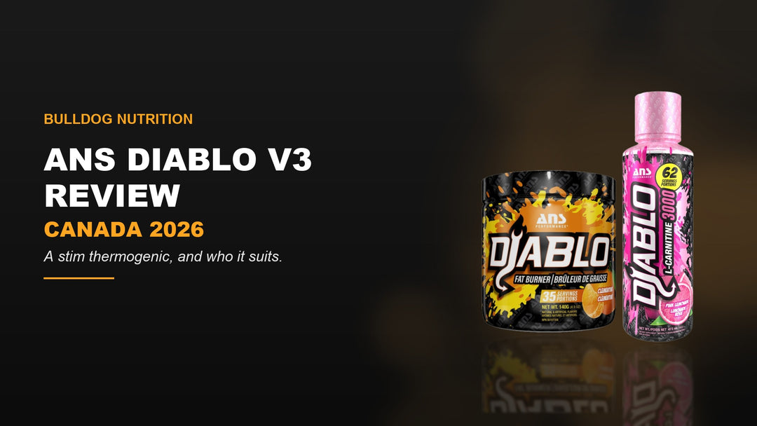 ANS Diablo V3 review Canada 2026 — Diablo V3 fat burner and Diablo Liquid L-Carnitine 3000