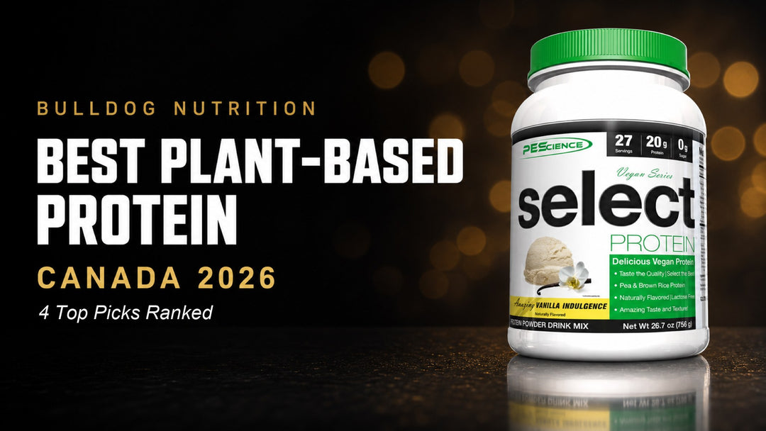 Best plant-based protein powder in Canada 2026 — top picks ranked, featuring PEScience Vegan Select