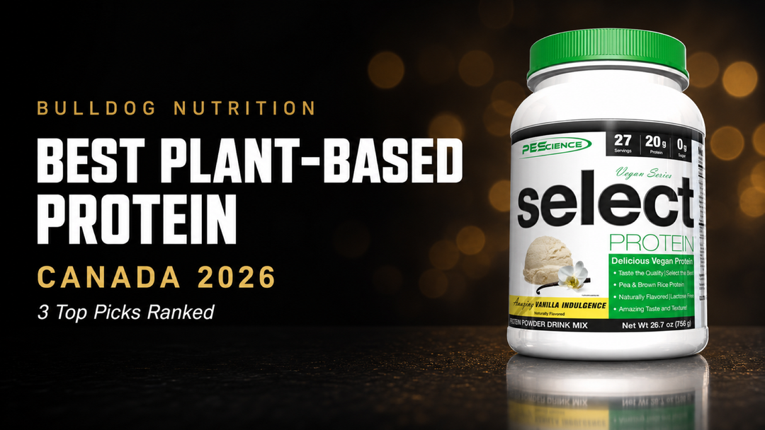 Best plant-based protein powder in Canada 2026 — 3 top picks ranked, featuring PEScience Vegan Select