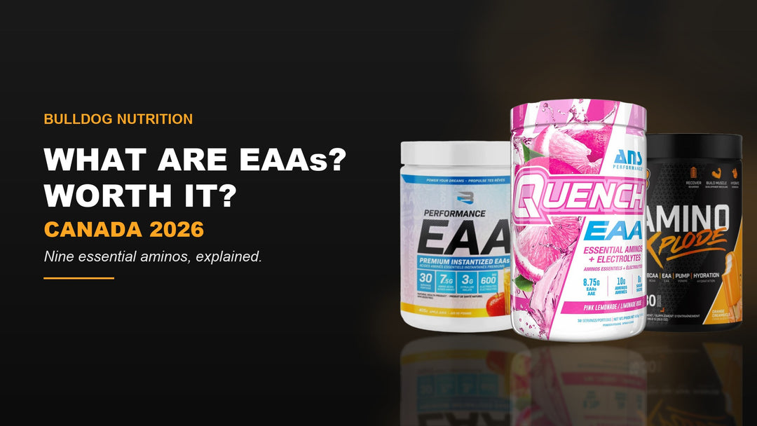 What are EAAs Canada 2026 — Believe Performance EAA, ANS Quench EAA and BULL Amino Xplode