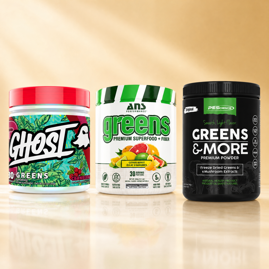 Greens and superfood powders in Canada — GHOST Greens, ANS Greens Premium Superfood, and PEScience Greens + More at Bulldog Nutrition