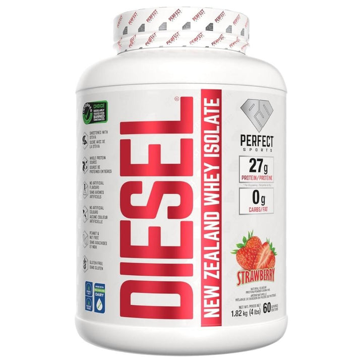 Perfect Sports Diesel New Zealand Whey Isolate 4lb Strawberry