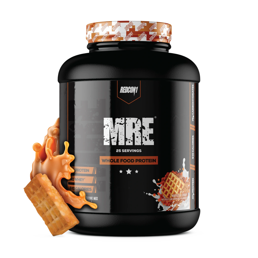 Redcon1 MRE Whole Food Meal Replacement 25 Servings – Waffles &amp; Syrup