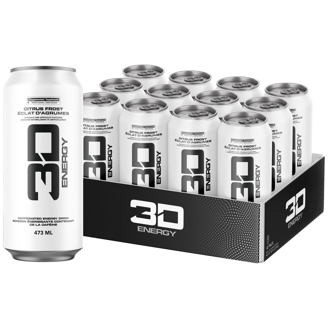 3D Energy Drink 12 Cans Citrus Frost – Bulldog Nutrition Canada