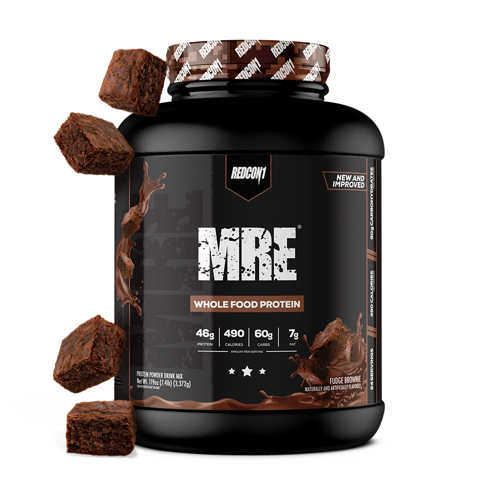 Redcon1 MRE Whole Food Meal Replacement 25 Servings – Fudge Brownie