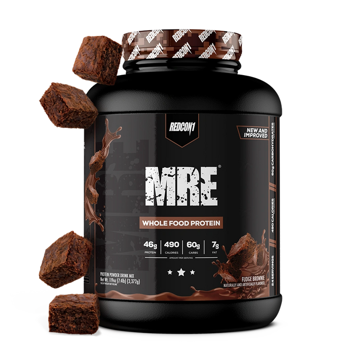 Redcon1 MRE Whole Food Meal Replacement 25 Servings – Fudge Brownie