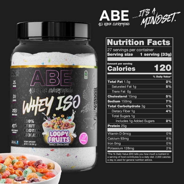 ABE Whey Isolate Nutrition Facts - Loopy Fruits