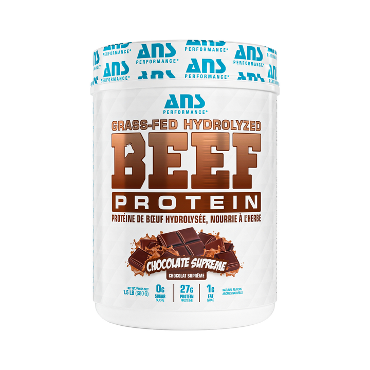 ANS Performance BEEF Protein Grass Fed Hydrolyzed 1.5lbs Chocolate Supreme — Bulldog Nutrition Canada