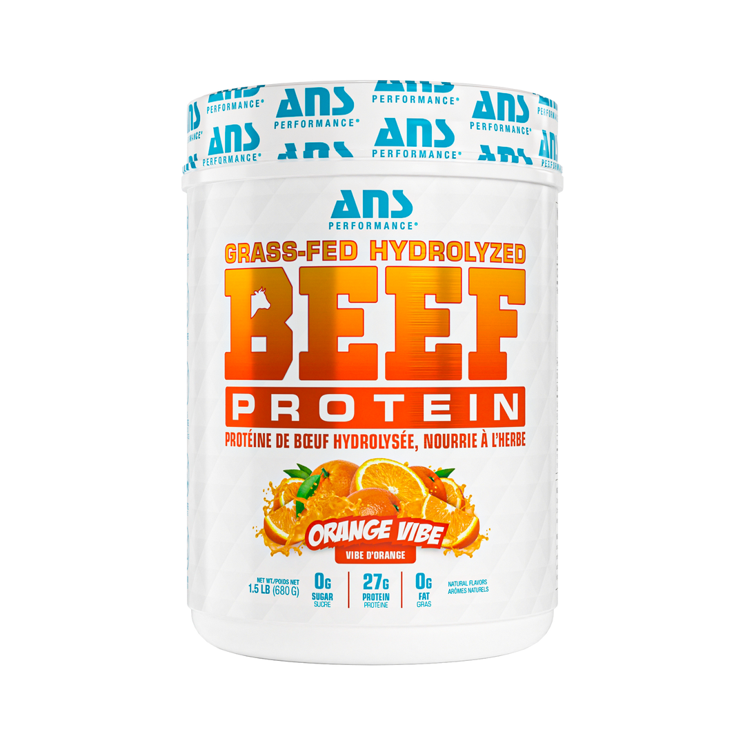 ANS Performance BEEF Protein Grass Fed Hydrolyzed 1.5lbs Orange Vibe — Bulldog Nutrition Canada