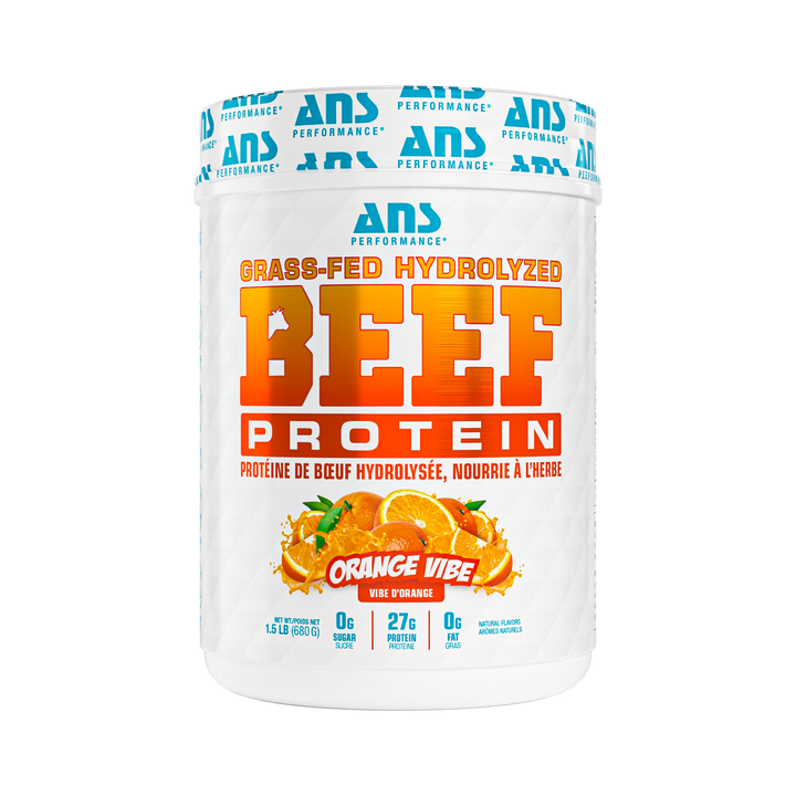ANS Performance BEEF Protein Grass Fed Hydrolyzed 1.5lbs Orange Vibe — Bulldog Nutrition Canada