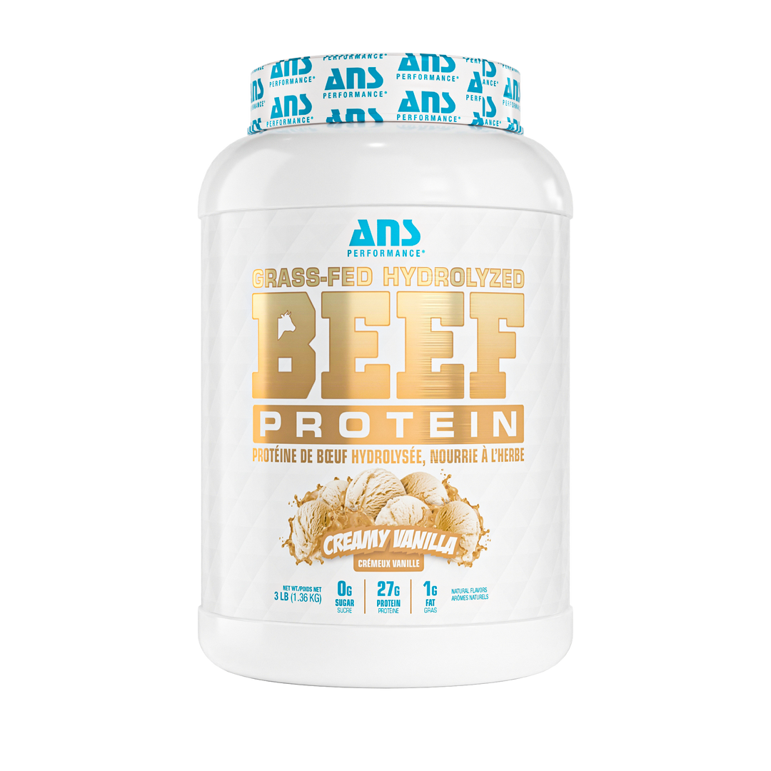 ANS Performance BEEF Protein 3lb Creamy Vanilla — Bulldog Nutrition Canada