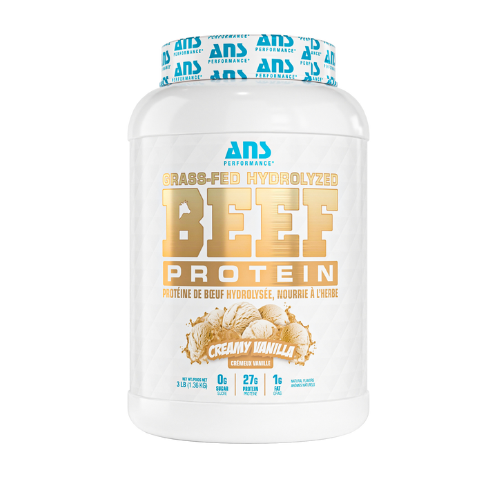 ANS Performance BEEF Protein 3lb Creamy Vanilla — Bulldog Nutrition Canada