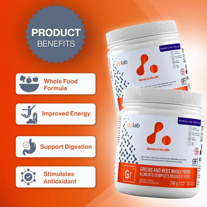 ATP Lab Greens and Reds Whole Foods Organic Blend Supplement Benefits of taking it