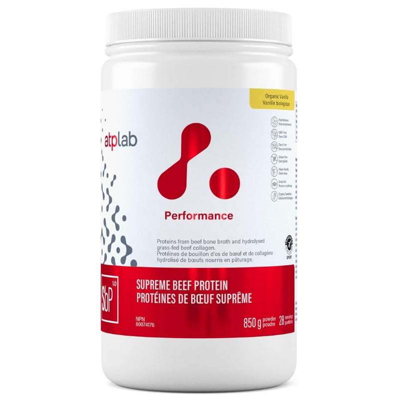 ATP Lab Supreme Beef Protein Vanilla Front Label