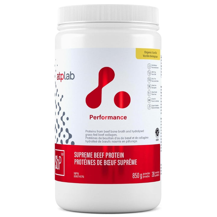 ATP Lab Supreme Beef Protein Vanilla Front Label