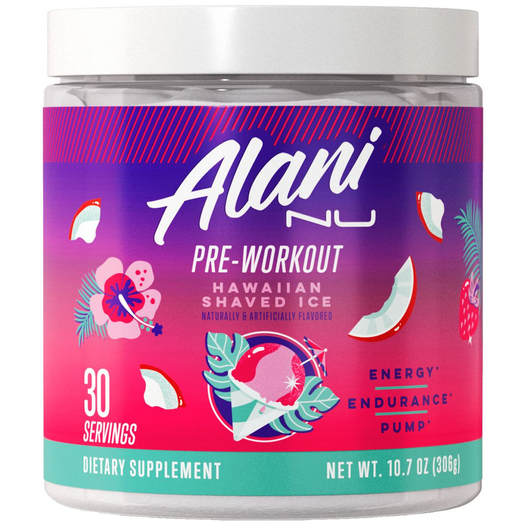 Alani Nu Pre-Workout 30 Servings Hawaiian Shaved Ice – Bulldog Nutrition Canada