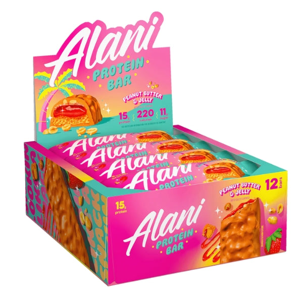 Alani Nu Protein Bar Case Peanut Butter and Jelly