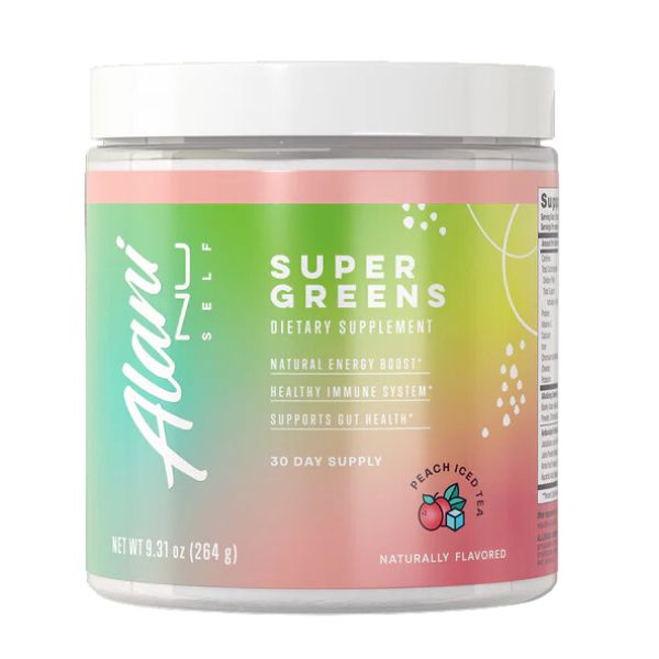 Alani Nu Super Greens Peach Iced Tea