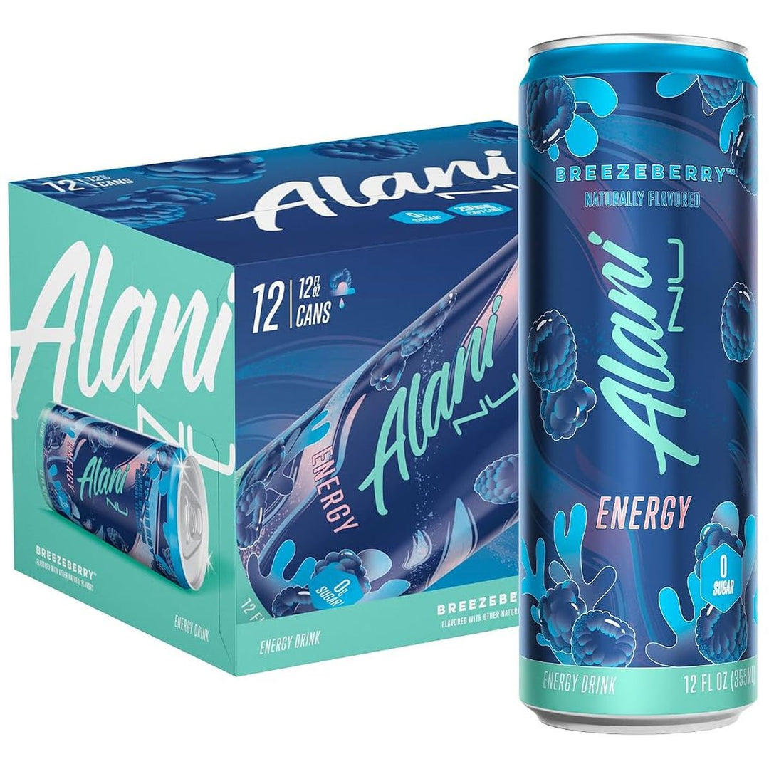 Alani Nu Energy Drink Case 12 Cans Breezeberry – Bulldog Nutrition Canada
