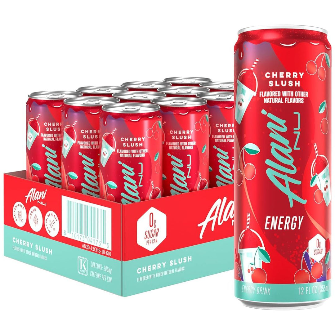 Alani Nu Energy Drink Case 12 Cans Cherry Slush – Bulldog Nutrition Canada