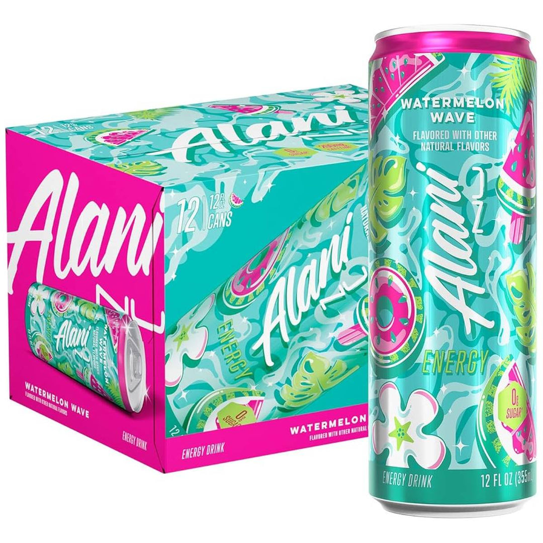 Alani Nu Energy Drink Case 12 Cans Watermelon Wave – Bulldog Nutrition Canada