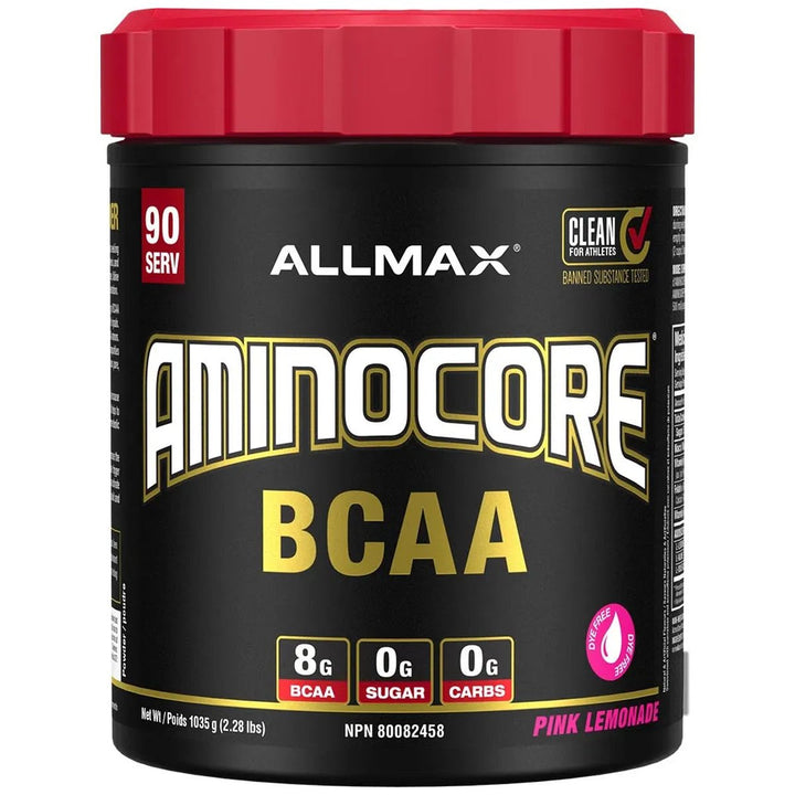 Allmax Aminocore BCAA 90 Servings Pink Lemonade – Bulldog Nutrition Canada