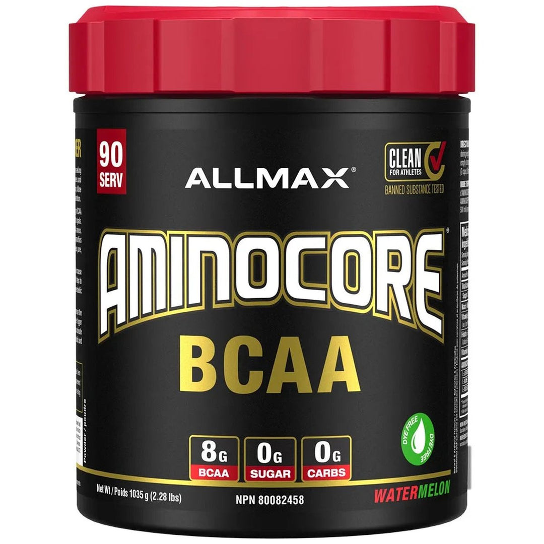 Allmax Aminocore BCAA 90 Servings Watermelon – Bulldog Nutrition Canada