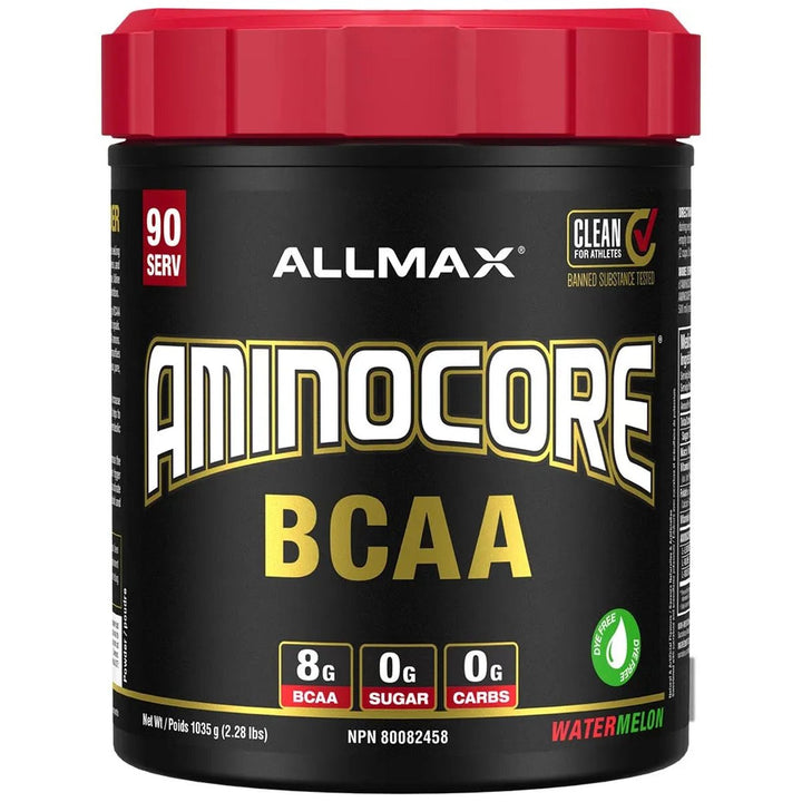 Allmax Aminocore BCAA 90 Servings Watermelon – Bulldog Nutrition Canada