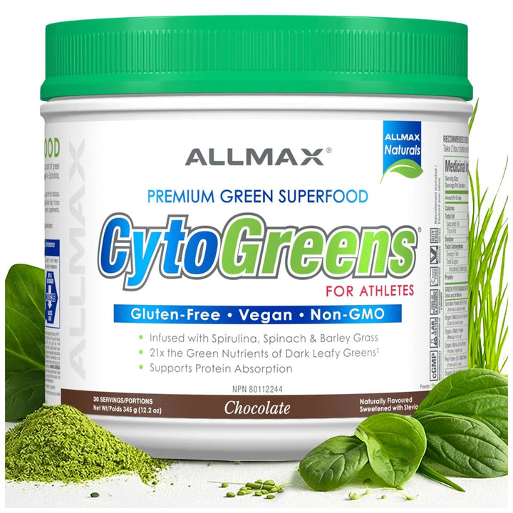 Allmax CytoGreens 30 Servings Chocolate – Bulldog Nutrition Canada