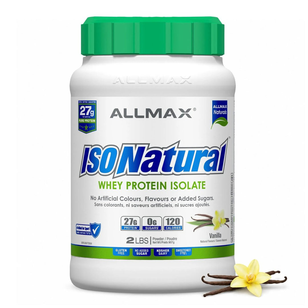 Allmax IsoNatural 2lbs Vanilla – Bulldog Nutrition Canada